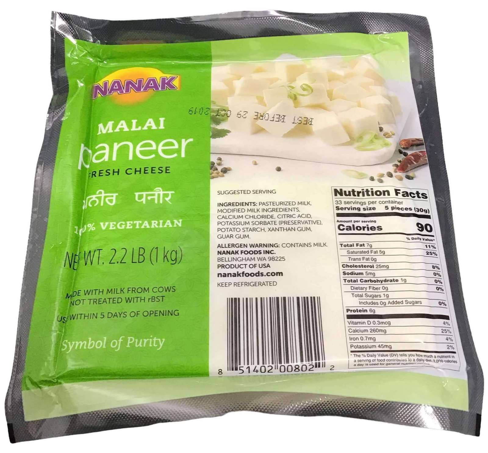 Nanak Paneer Cube 1 kg