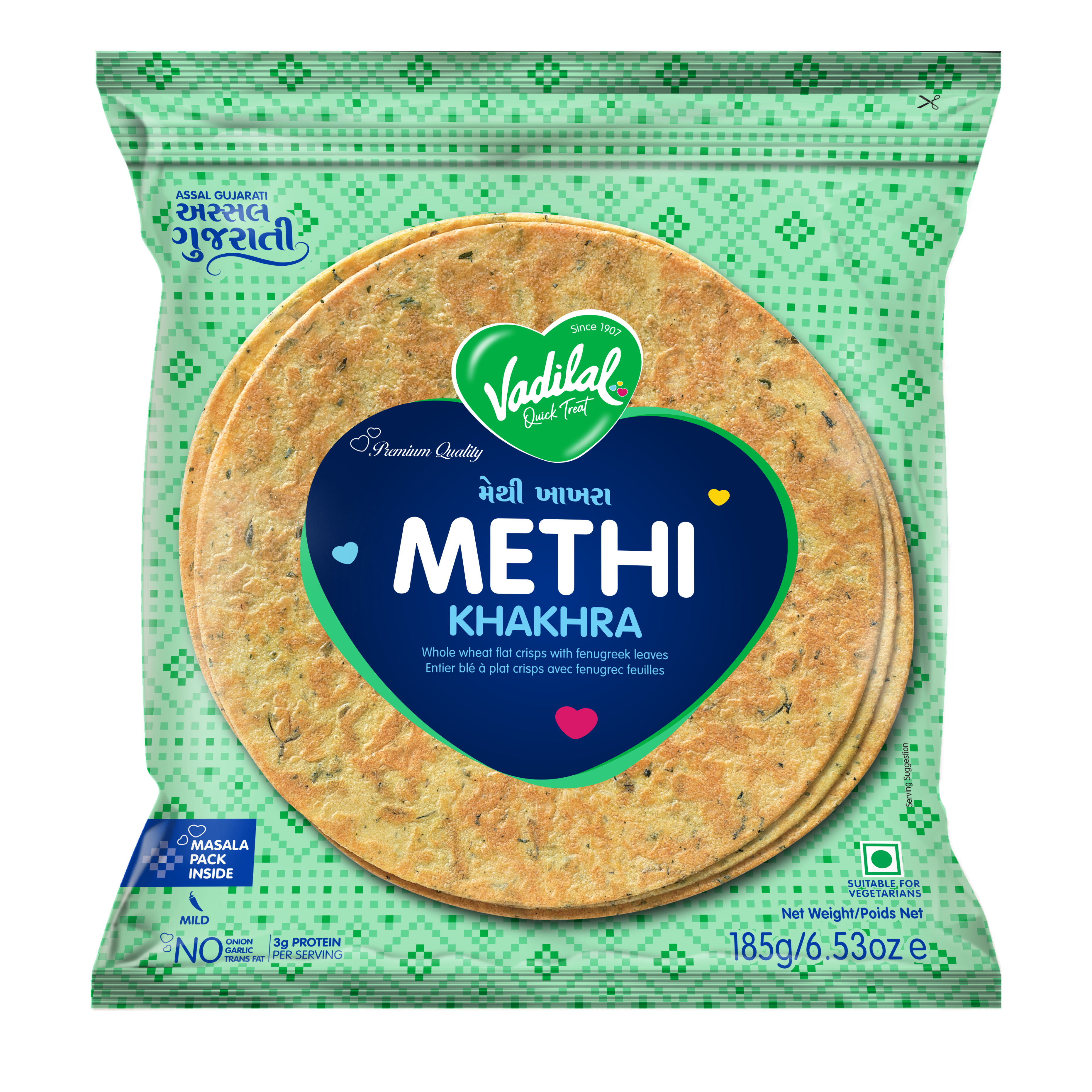 Vadilal Achari Methi Khakhra 180 g