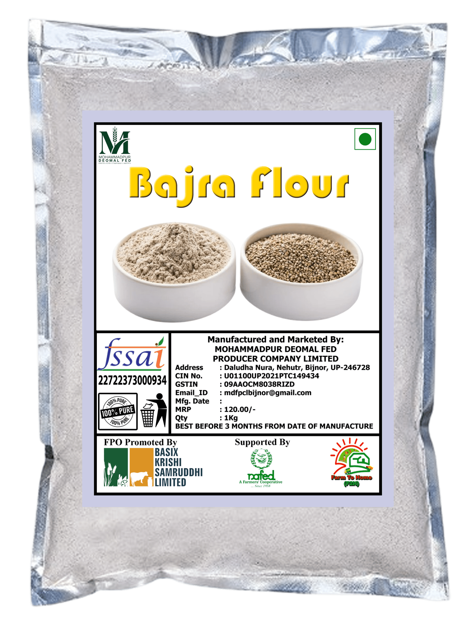 Parsram Bajri Flour 1 kg