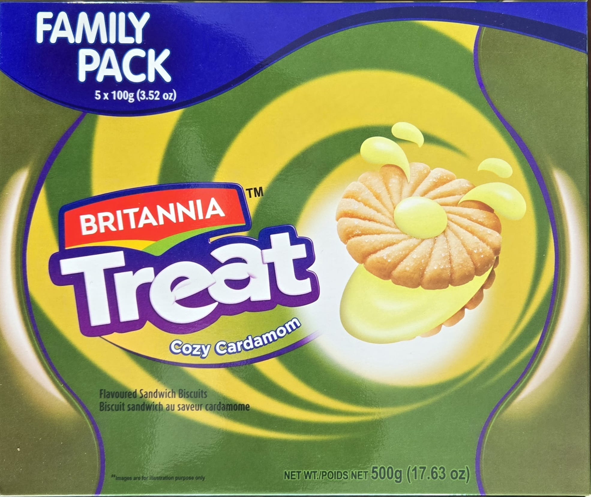 Britannia Treat Cream Cardamom 500 g