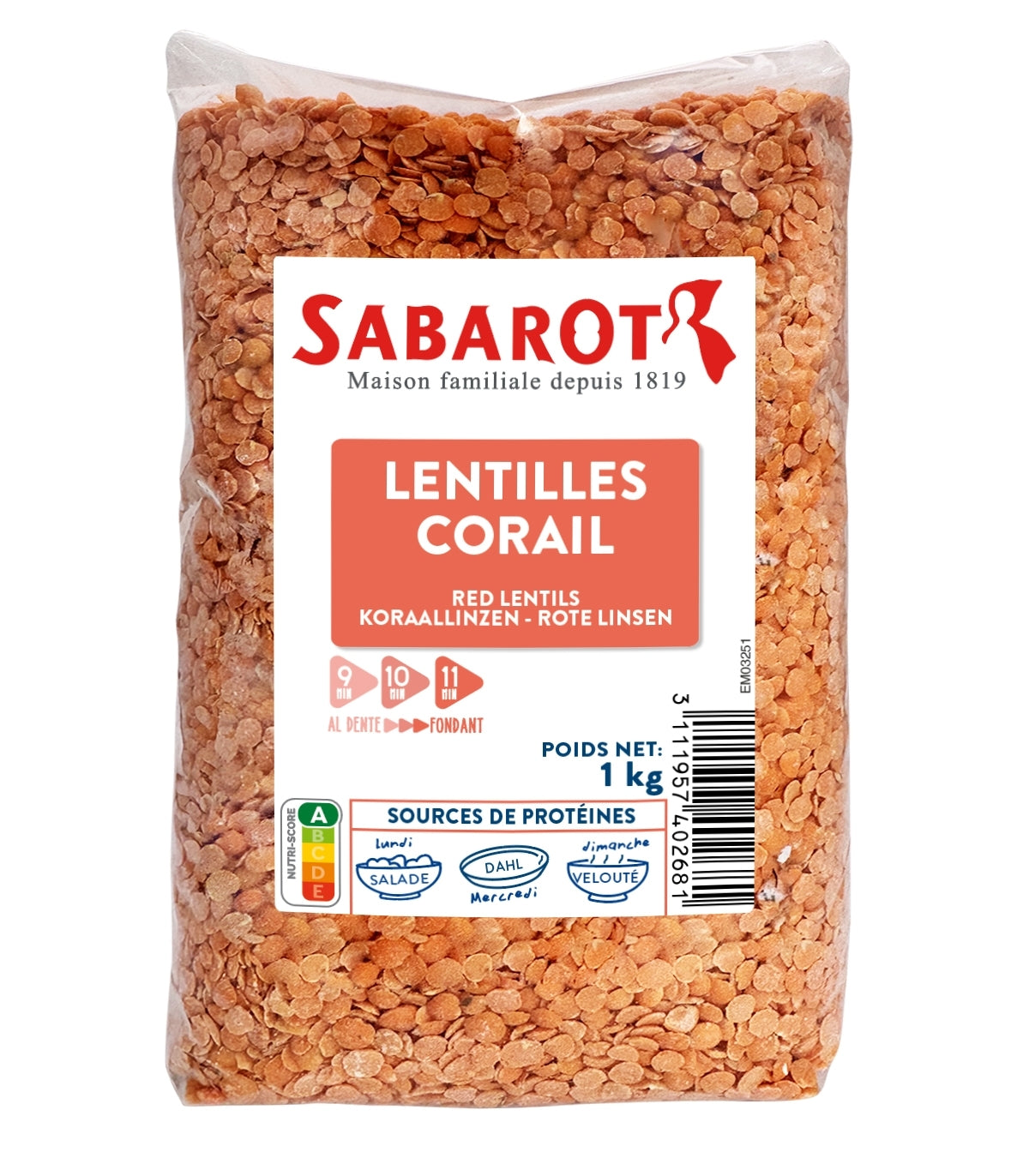 Red Lentil Split 1 kg