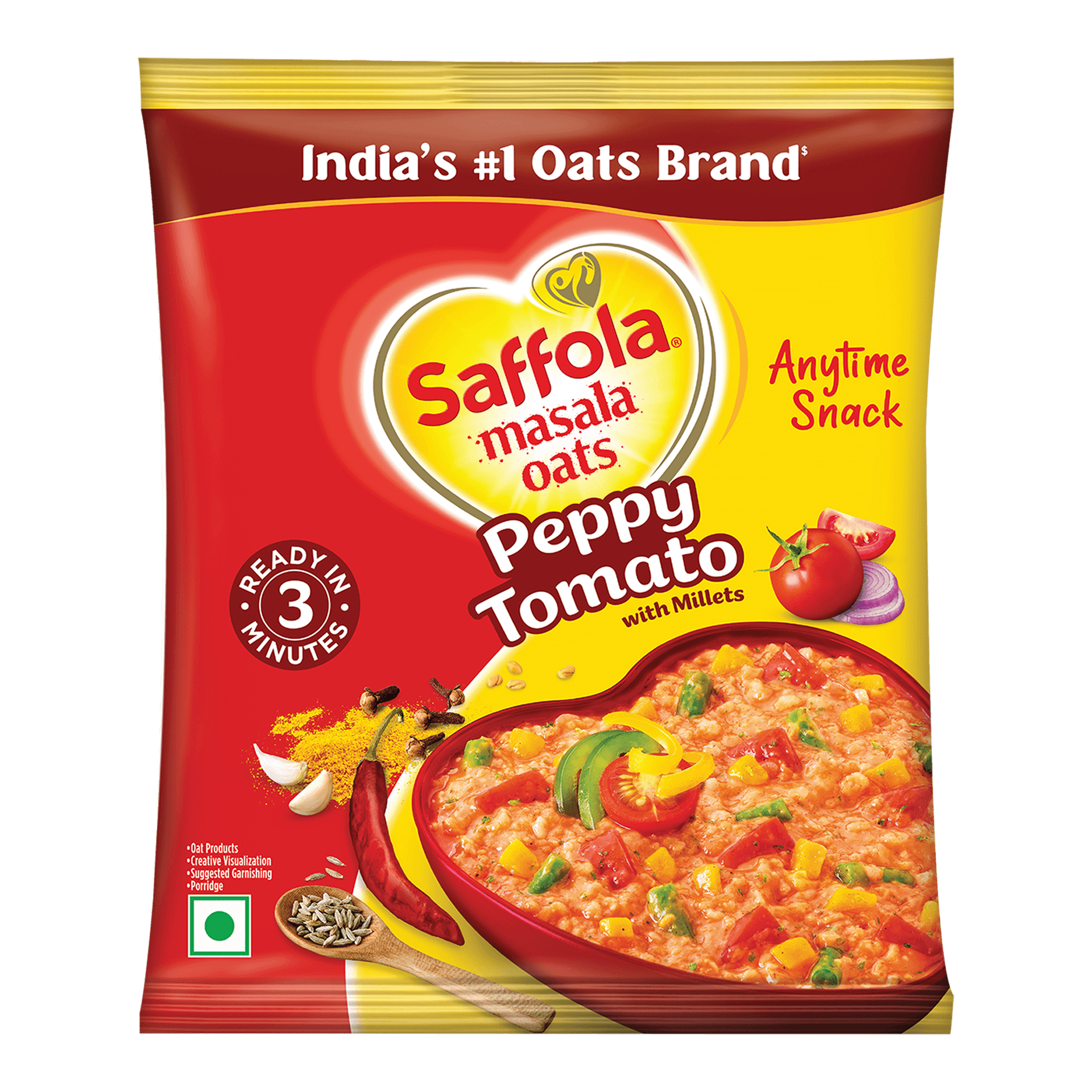 Saffola Masala Oats Peppy Tomoto 482 g
