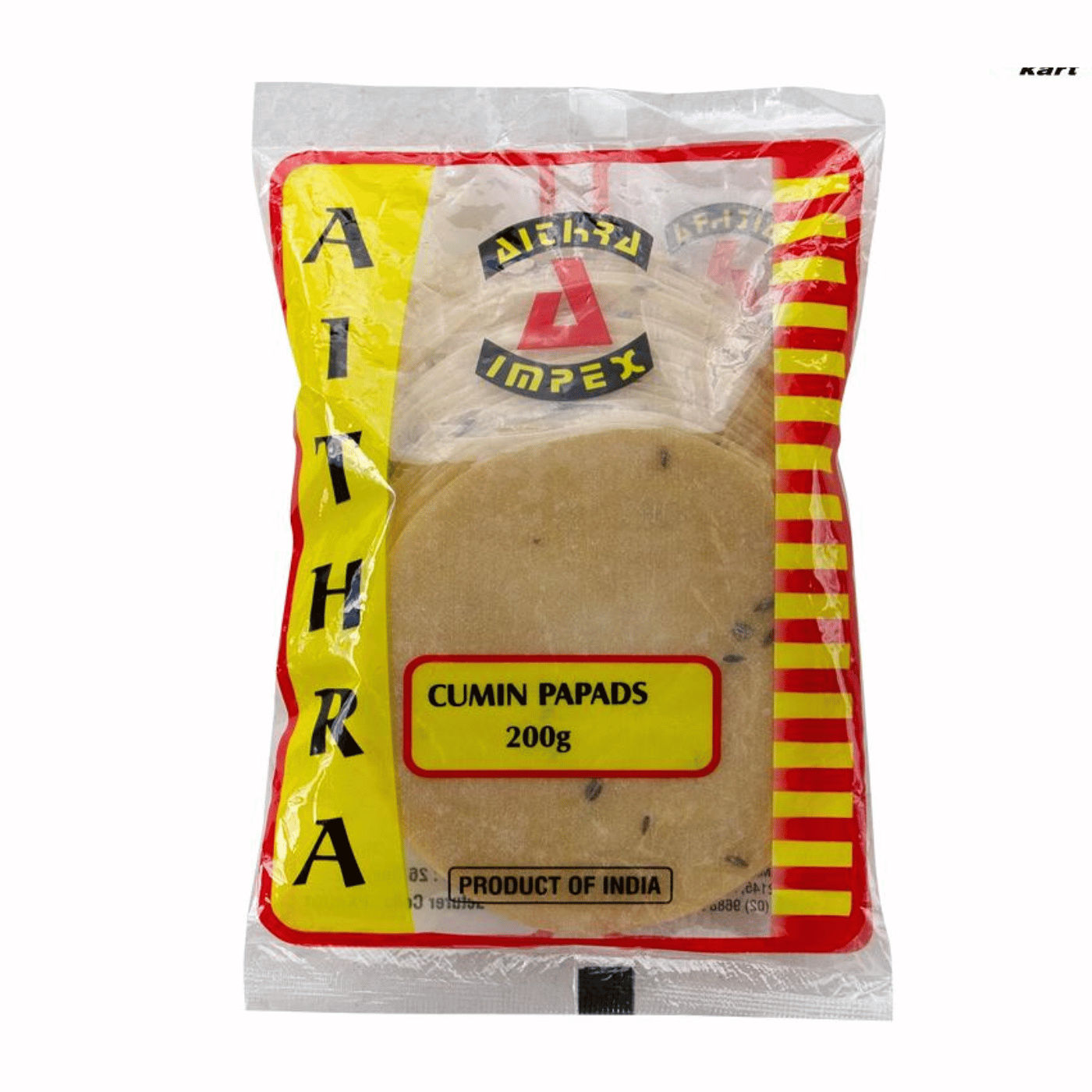 Aithra Cumin Papads 200 g