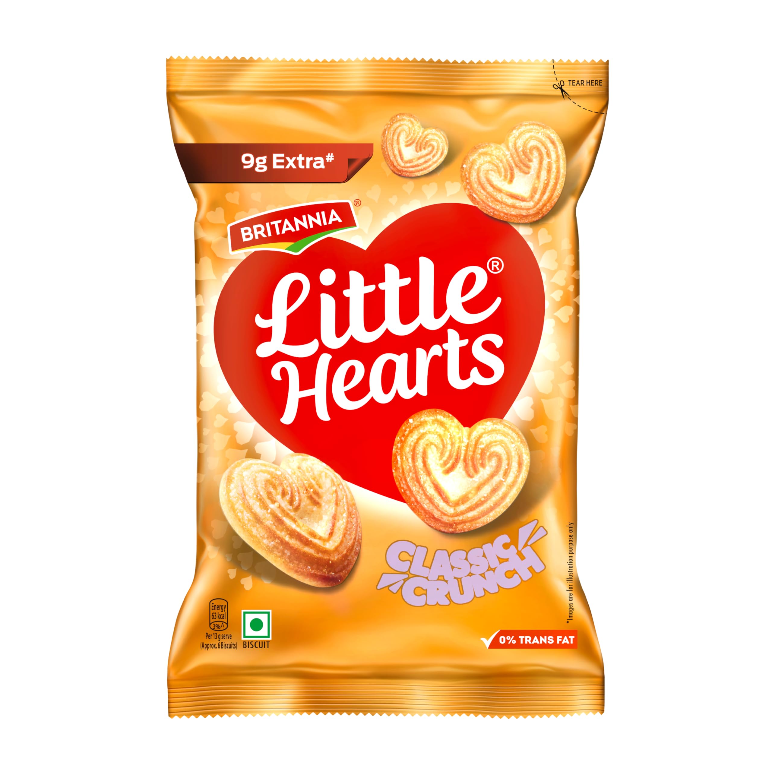 Britania Little Hearts 75 g