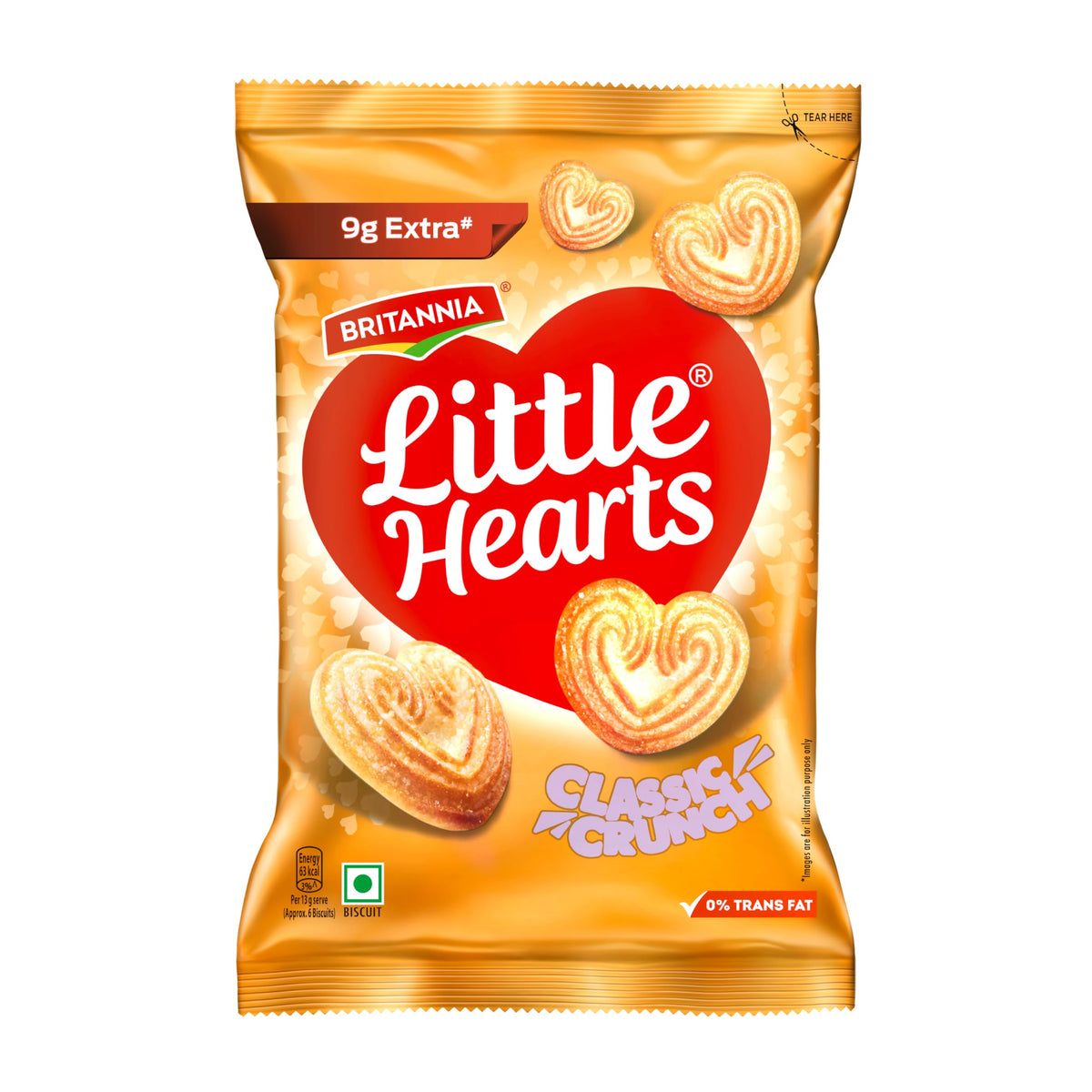 Britannia Little Hearts Piece 75 g