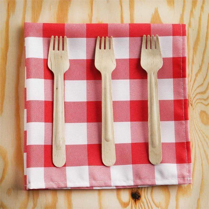 Wooden Fork 100 Pieces