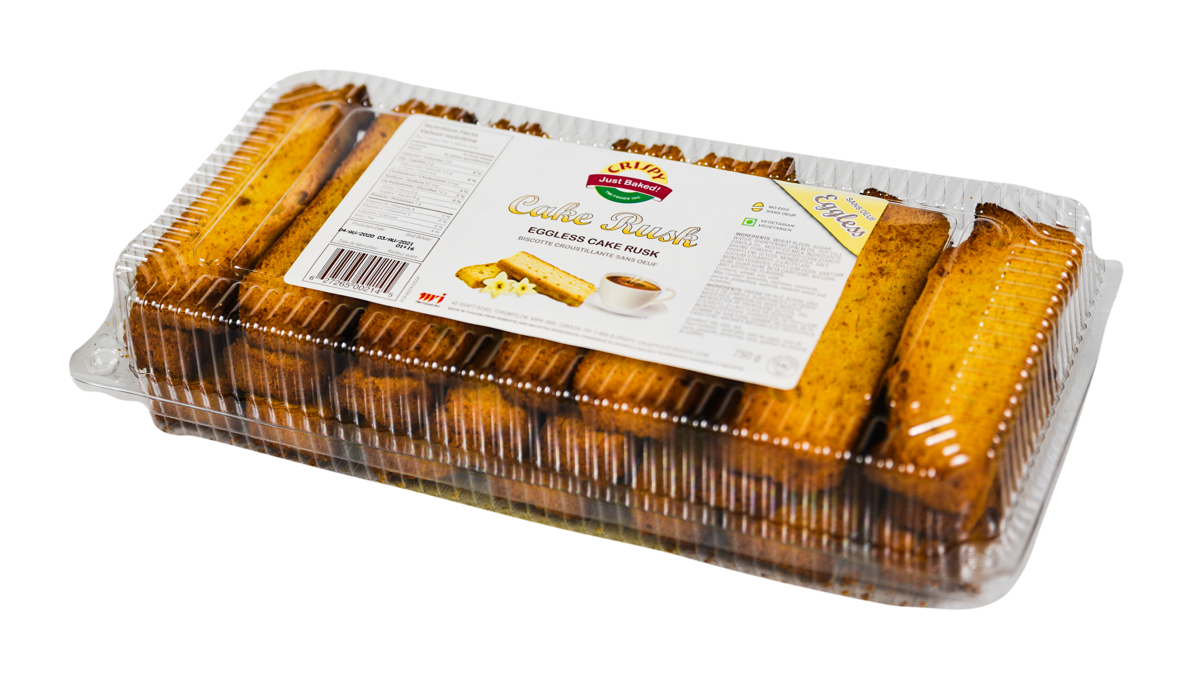 Crispy Cake Rusk Eggless