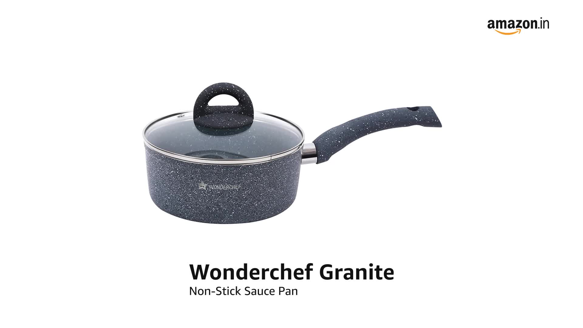 Wonderchef Granite Sauce Pan with Lid 1.8 L