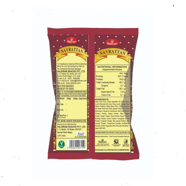 Haldirams D Navrattanmix 200 g