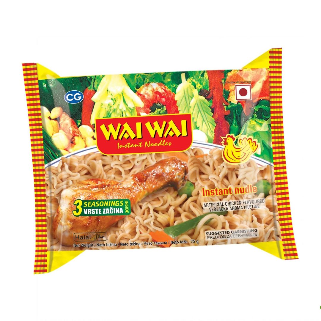 Wai Wai Chicken Noodles 75 g