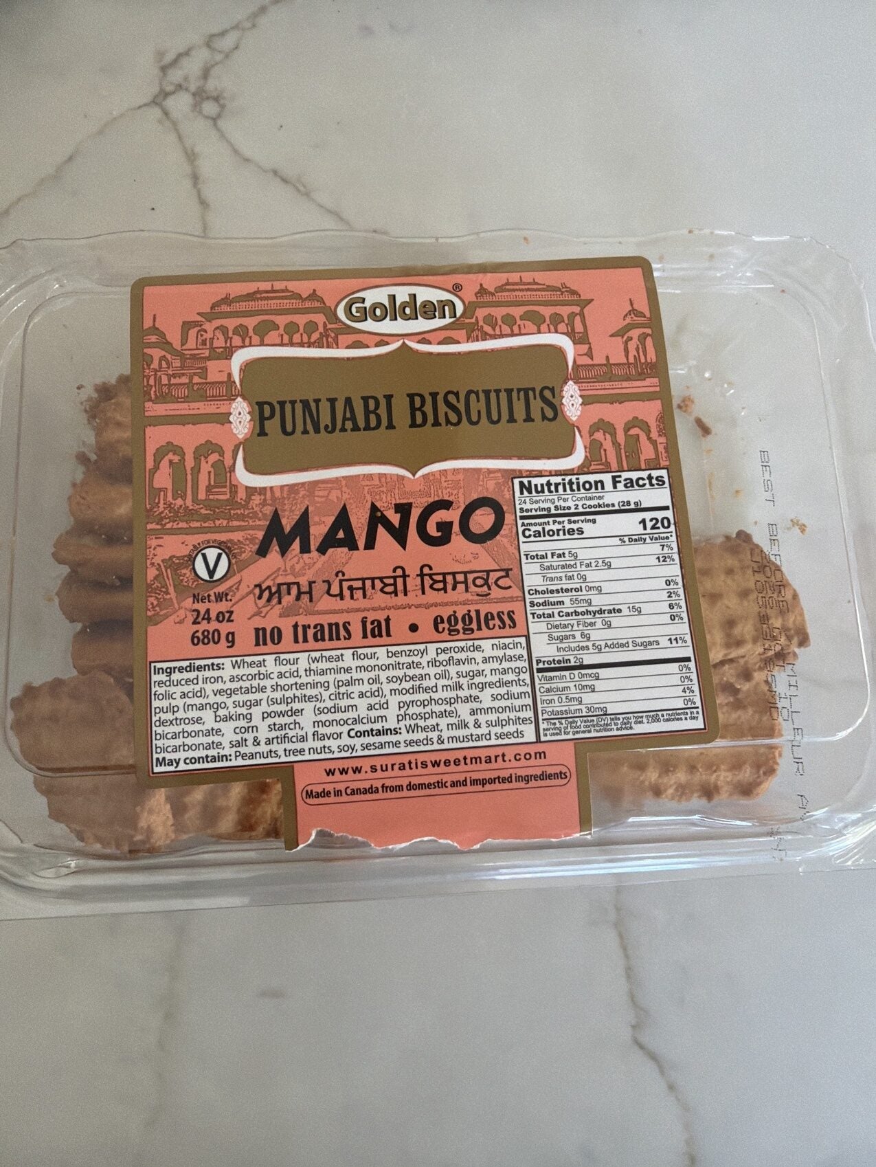 Golden Mango Biscuits 680 g