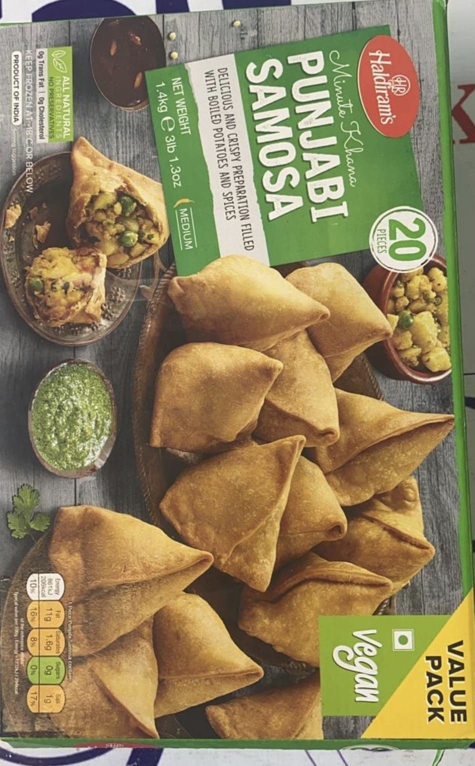 Haldiram Bulk Punjabi Samosa 1.4 kg