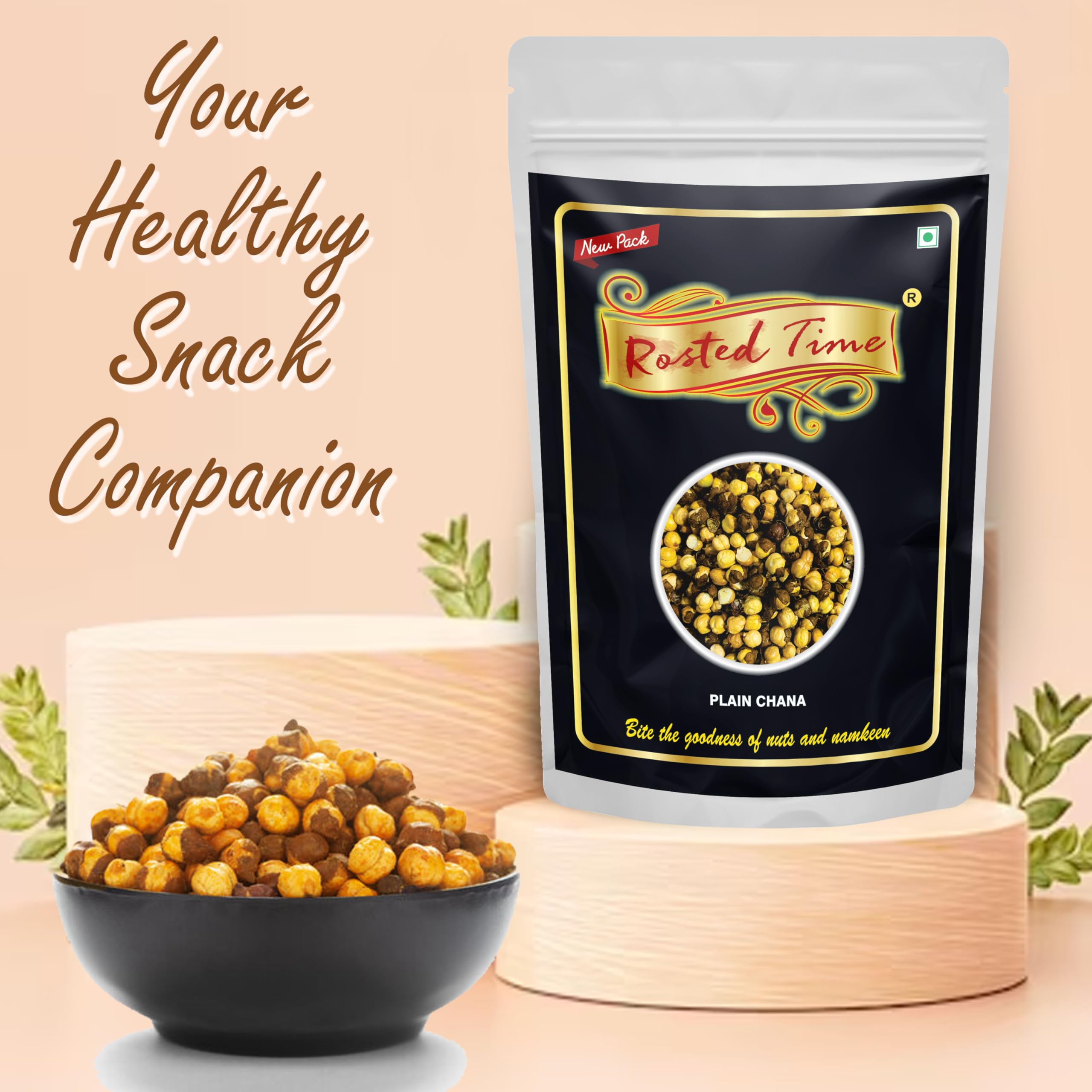Satva Roasted Plain Chana 454 g