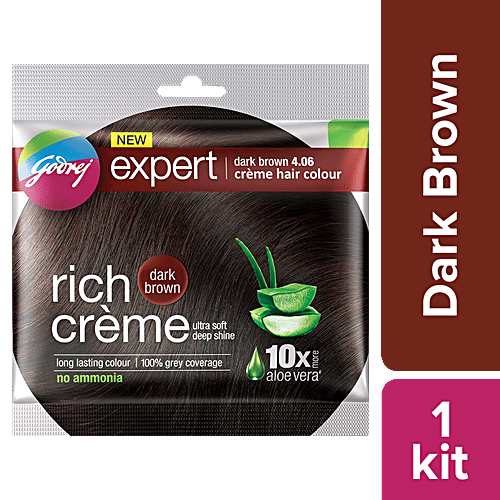 Godrej Expert Dark Brown 4.06 Hair Colour 20 G+ 20 ml