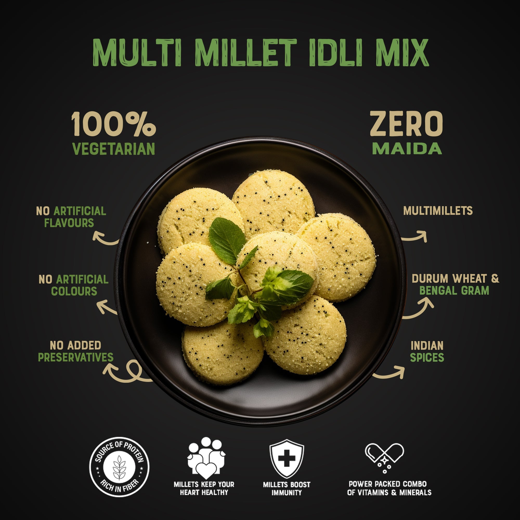 Aawin 100% Millet Idly & Dosa Batter 1 kg