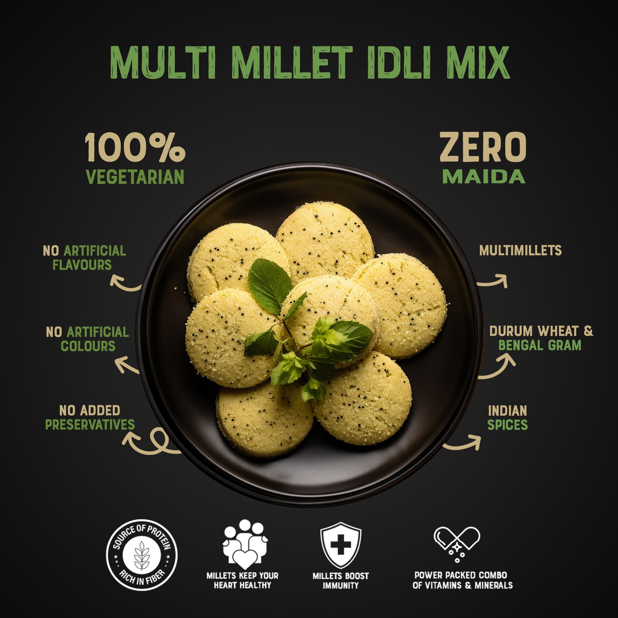 Aawin 100% Millet Idly & Dosa Batter 1 kg