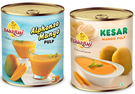Saurbhi Mango Pulp Kesar 850 g