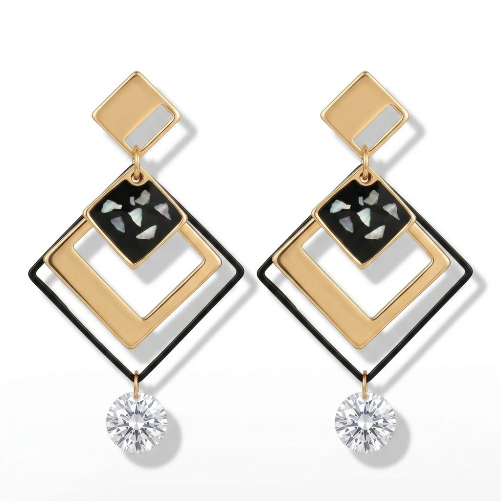 Black Geometric Deco