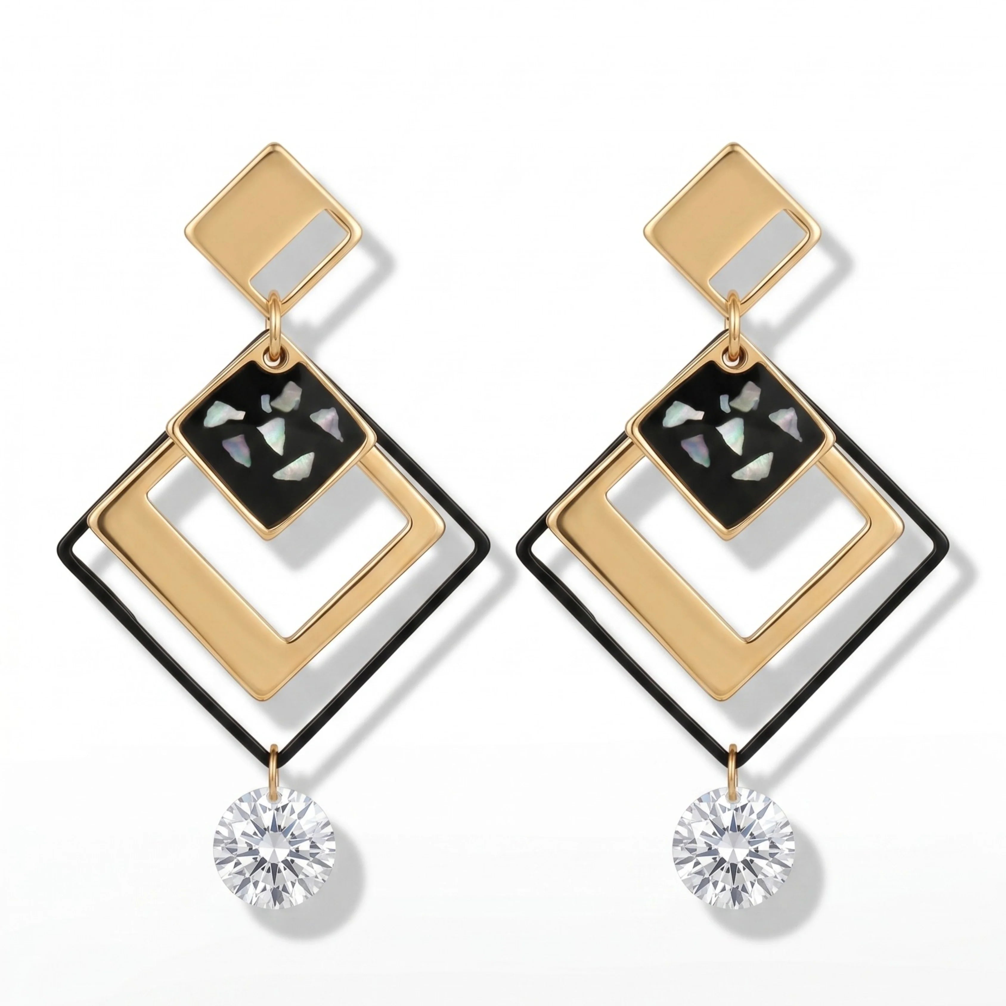 Black Geometric Deco