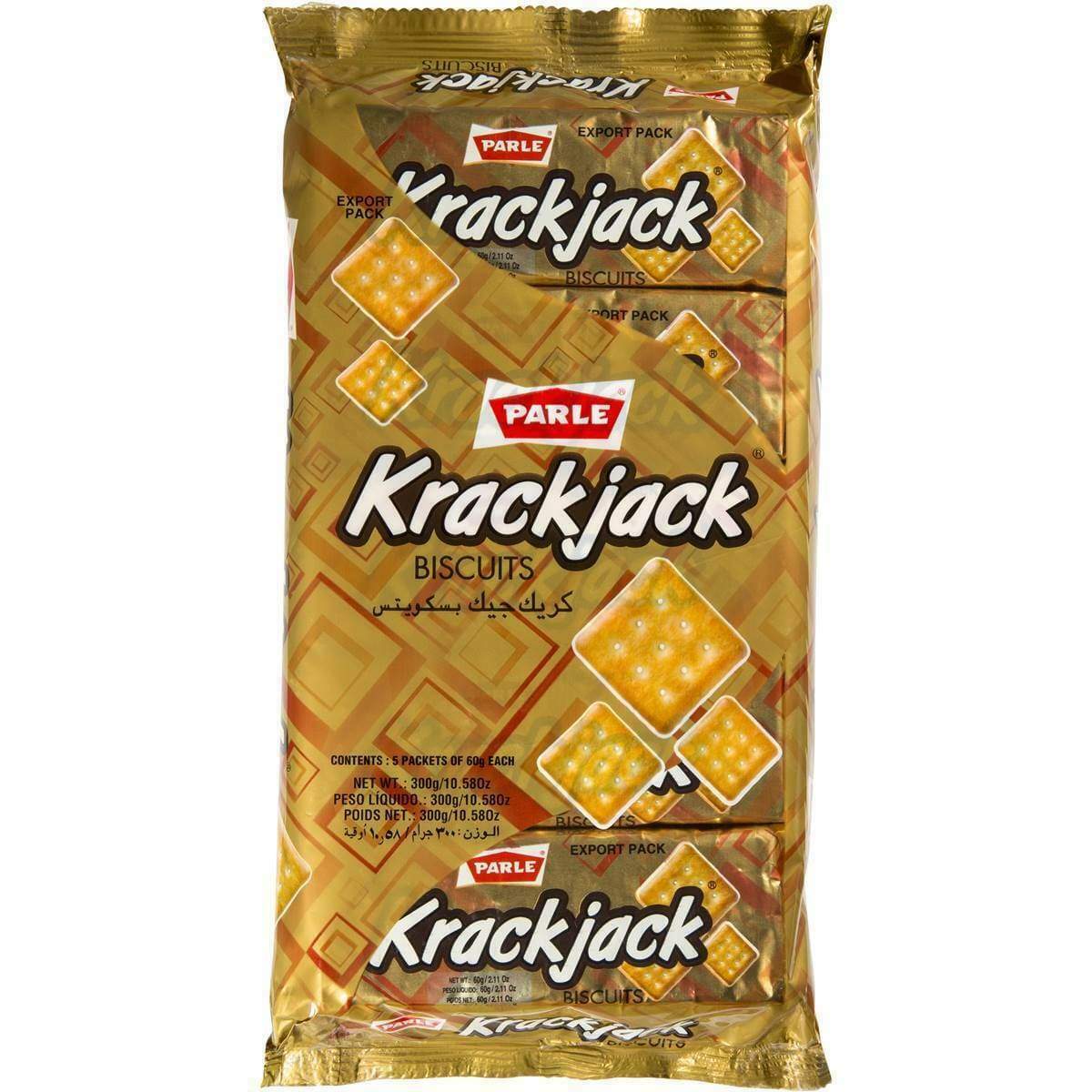 Parle Value Pack 5X Krackjack 60 g
