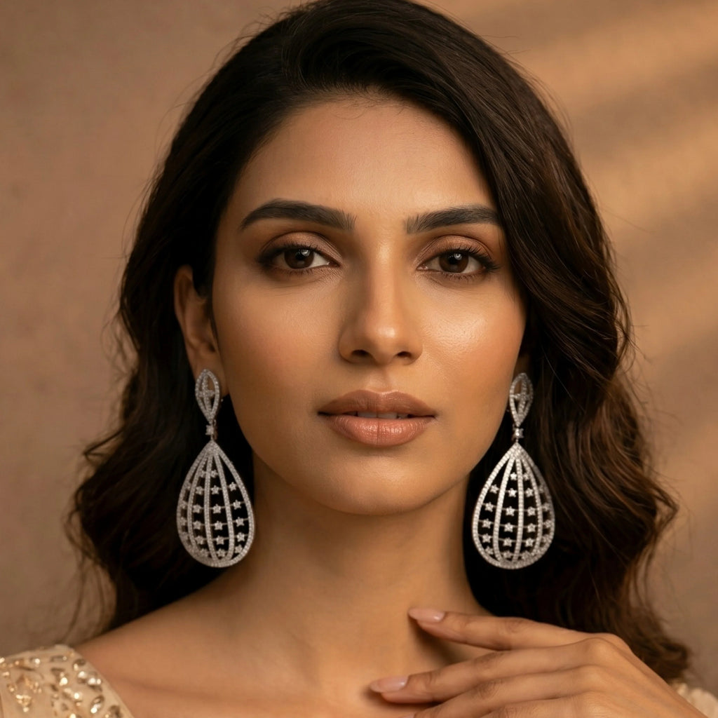 Celeste Basket Glow Earrings