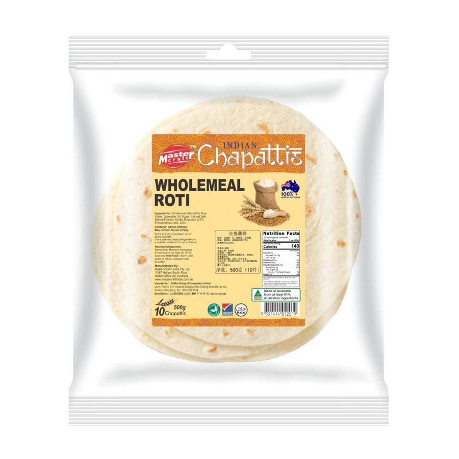 Master Wholemeal Roti 500 g