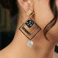 Black Geometric Deco