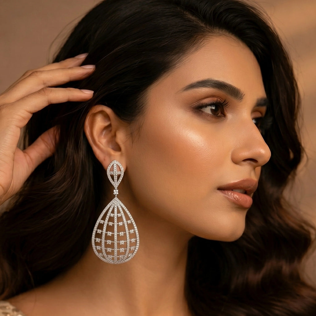 Celeste Basket Glow Earrings