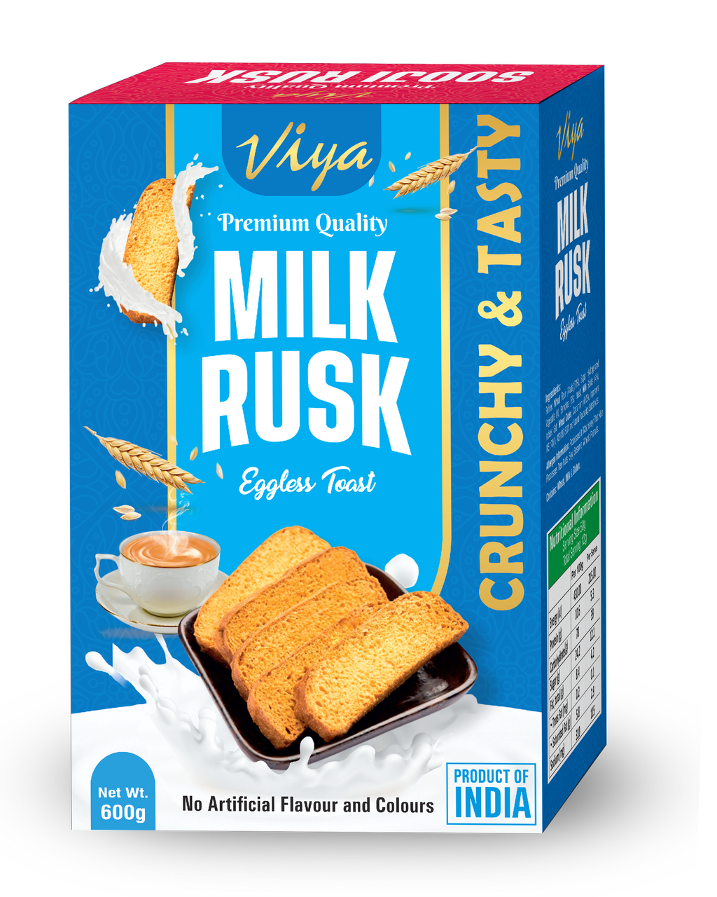 Viya Milk Rusk 600 g