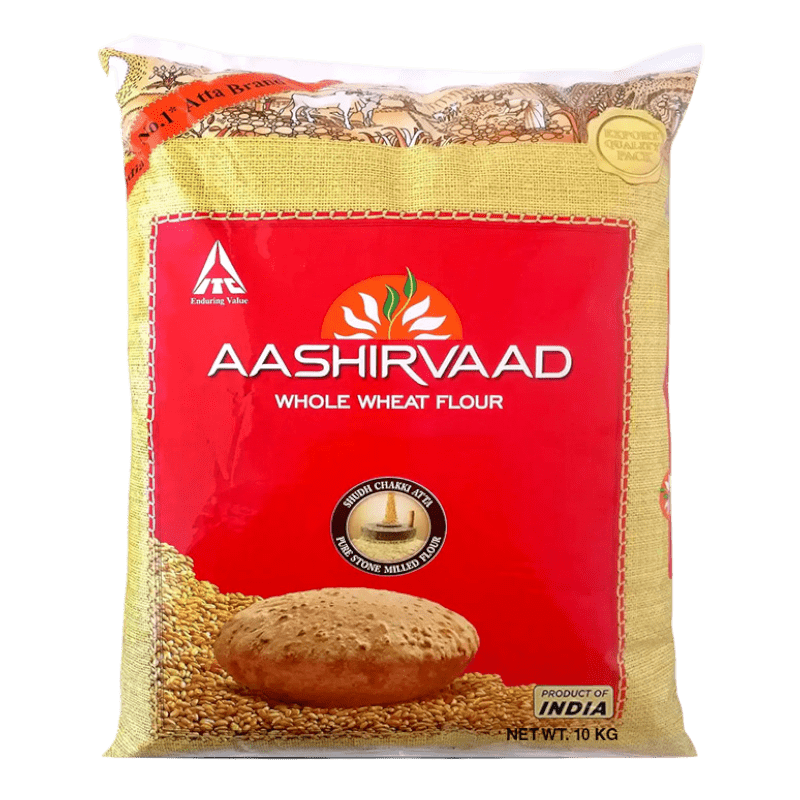 Aashirvaad Wholewheat Atta Export Pack 10 kg