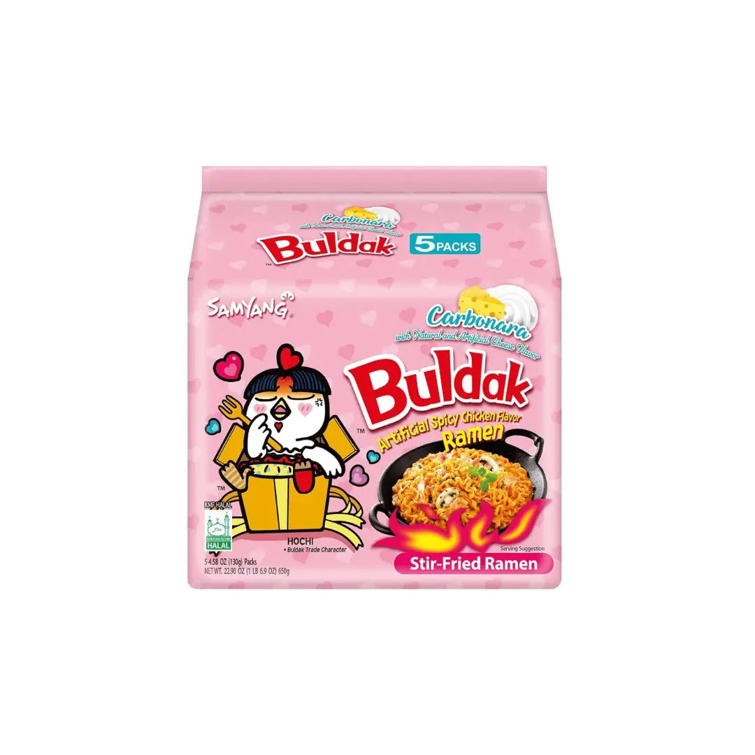 Buldak Carbonara Chicken Ramen 5 Pack