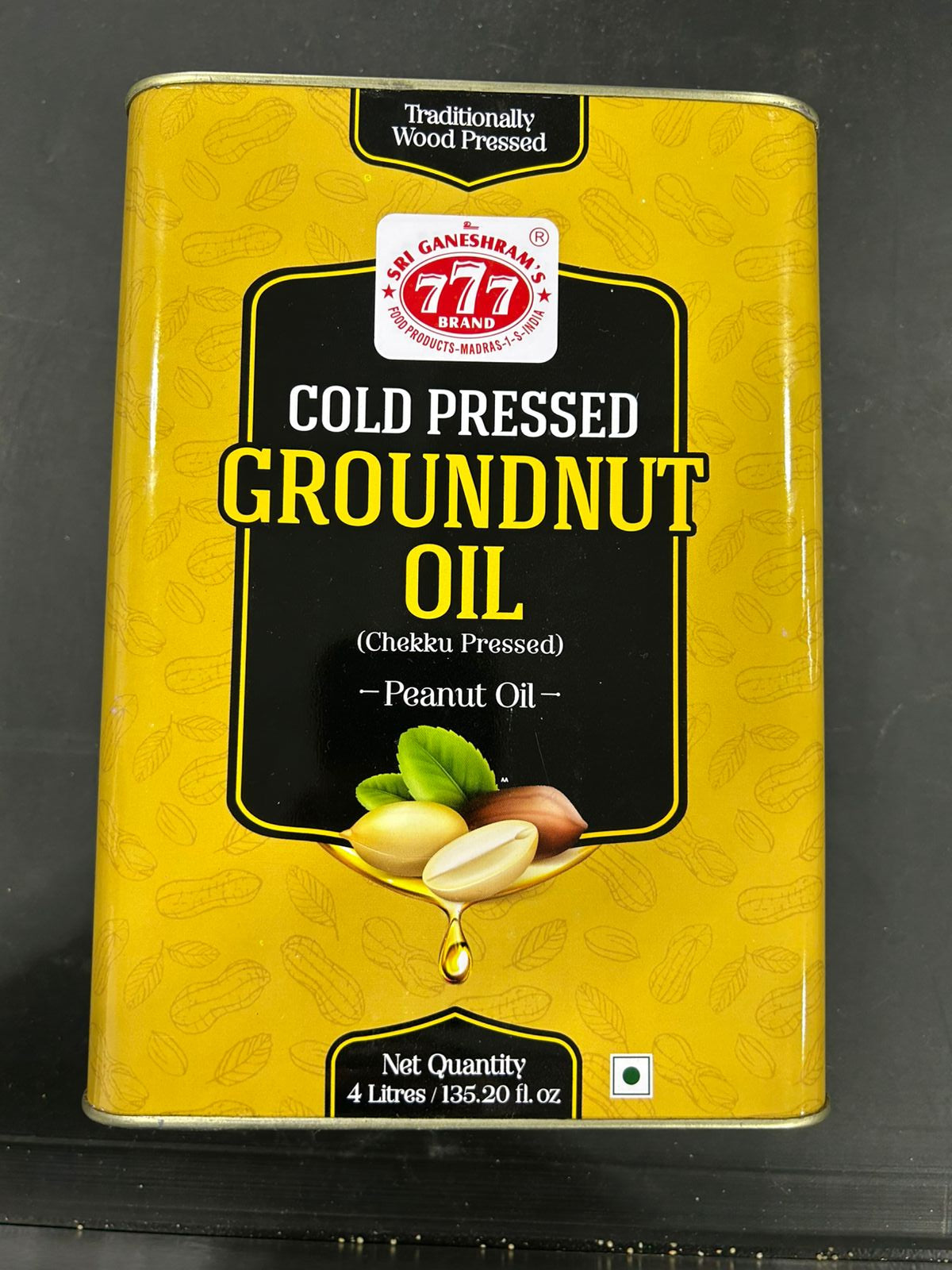 777 Cold Pressed Groundnut Oil 4L