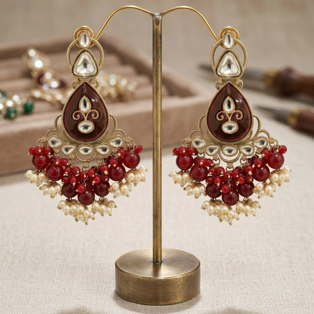 Rubby Ethnic Danglers