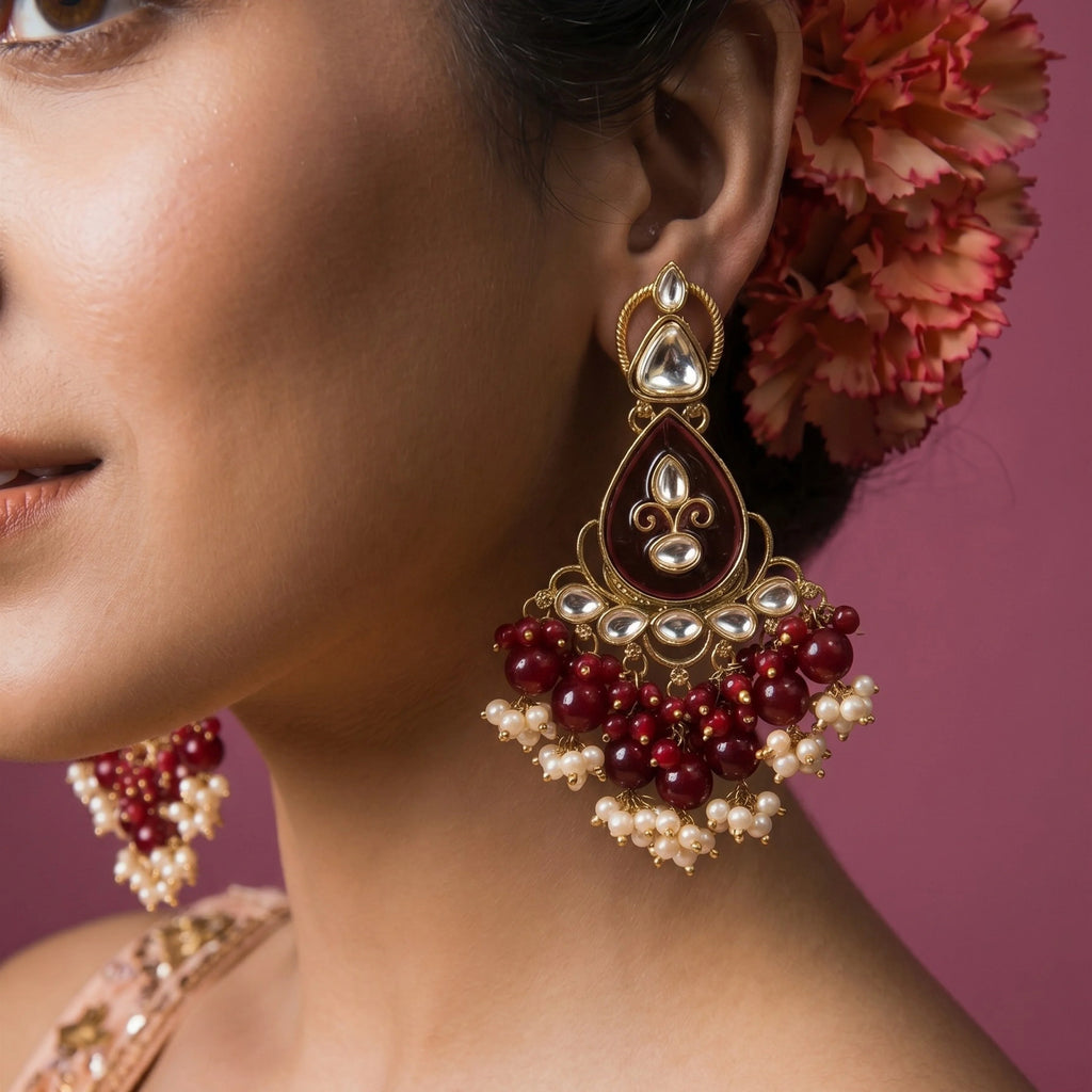 Rubby Ethnic Danglers