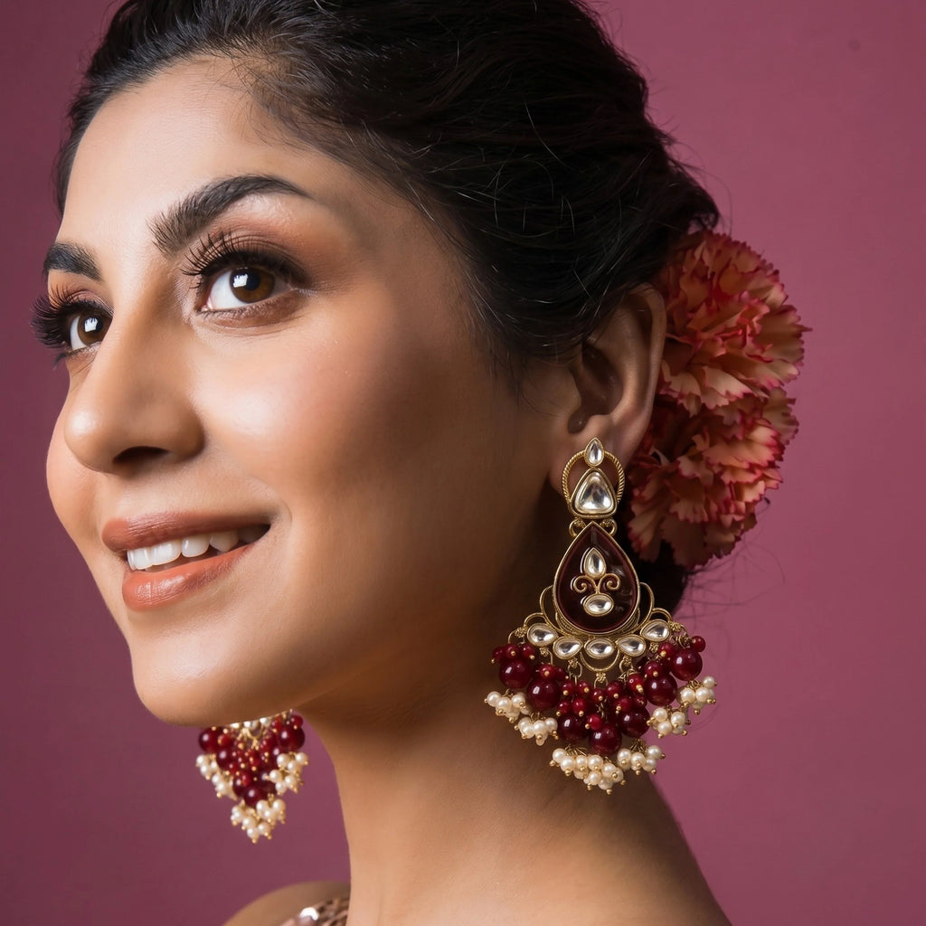 Rubby Ethnic Danglers