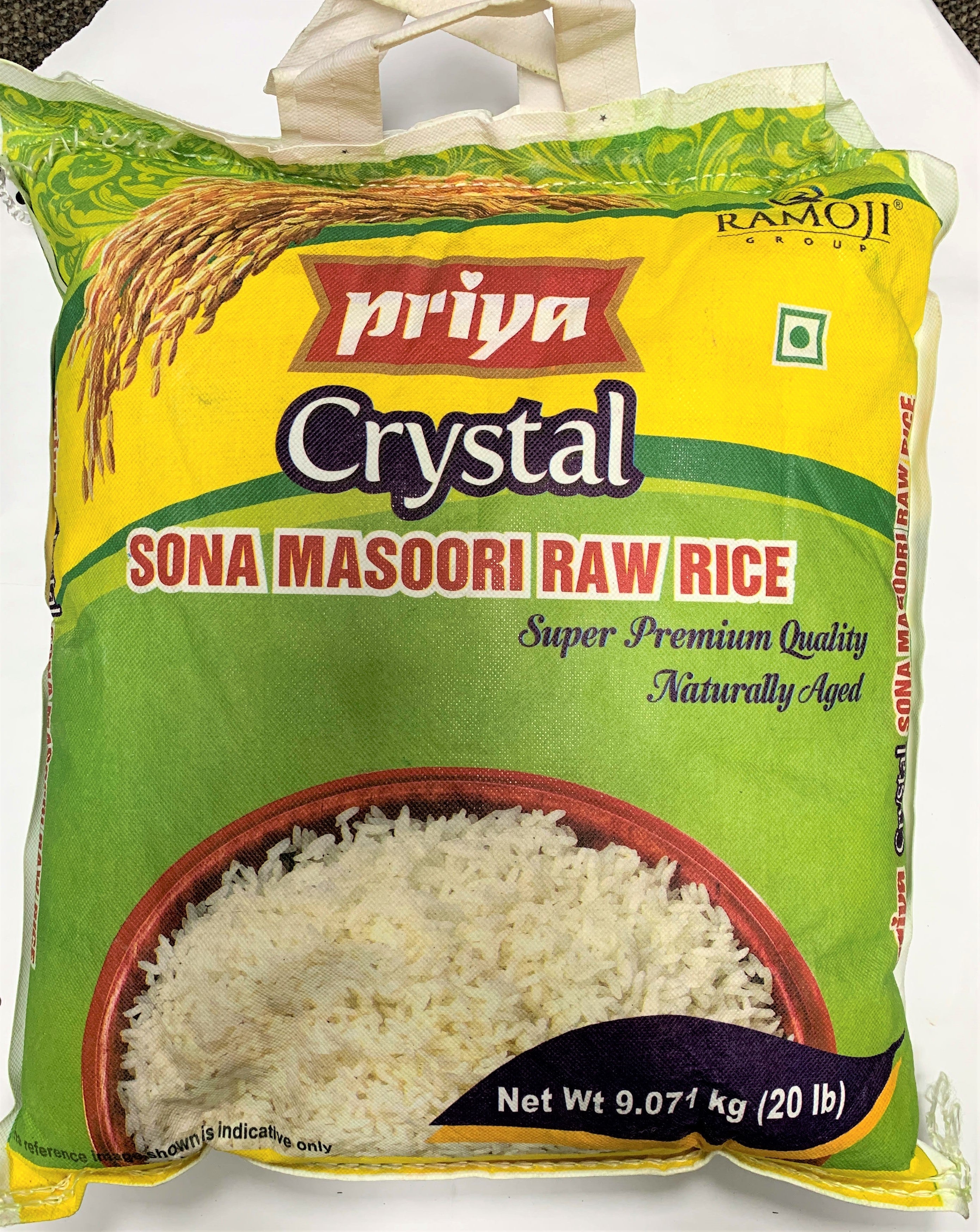 Priya Sona Masoori Raw Rice 20 kg