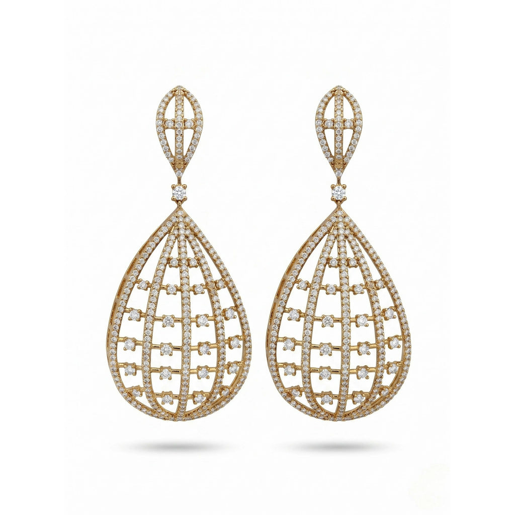Mehndi Noor Basket Earrings