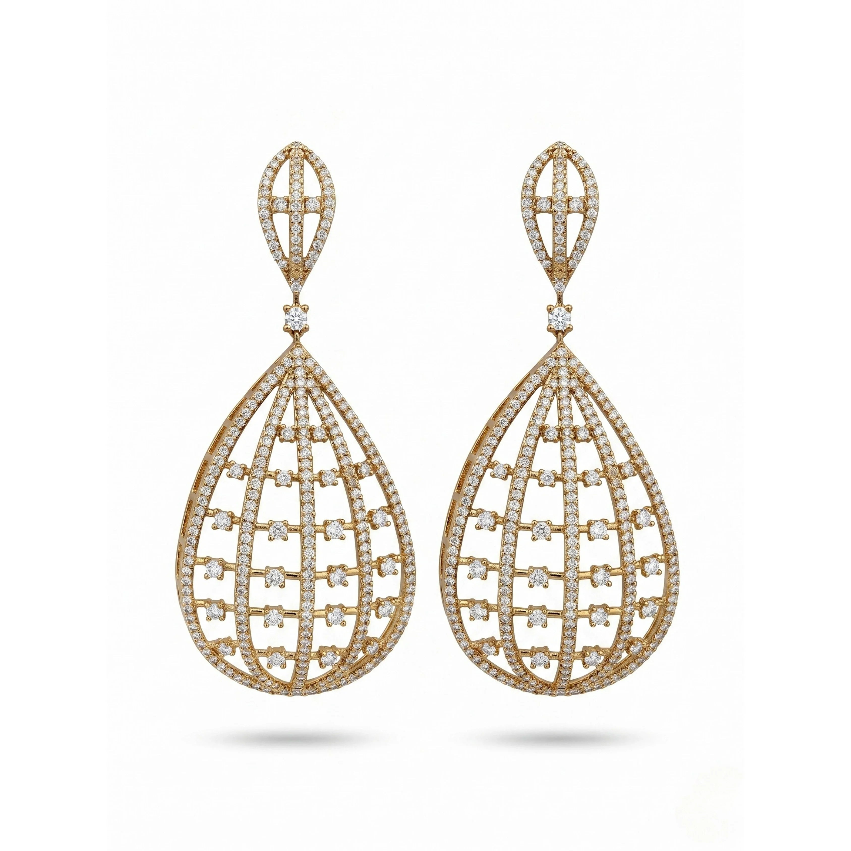 Mehndi Noor Basket Earrings
