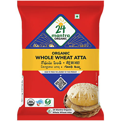 24mantra Organic Whole Wheat Atta 1 kg