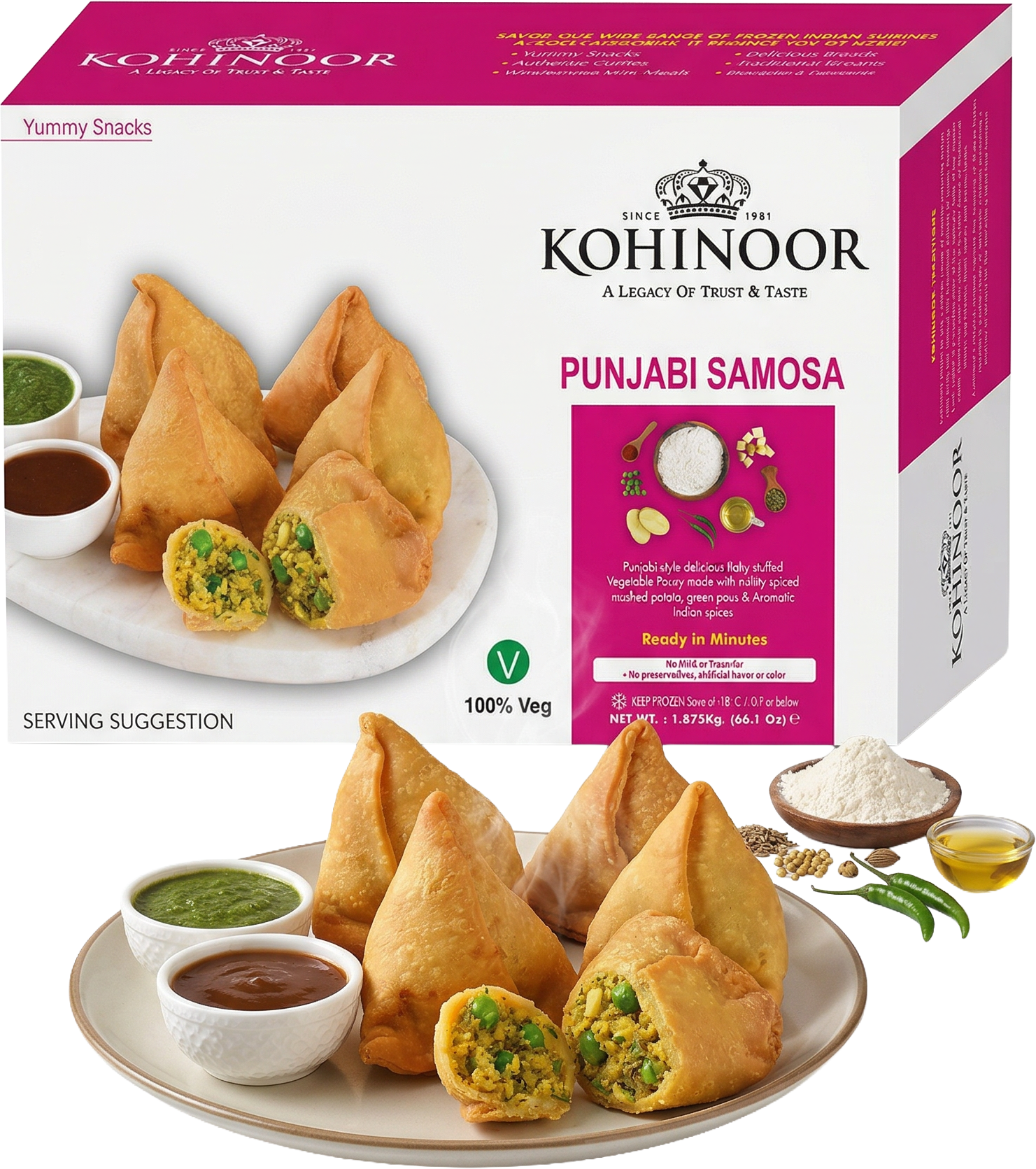 Kohinoor Punjabi Samosa 1.875 kg