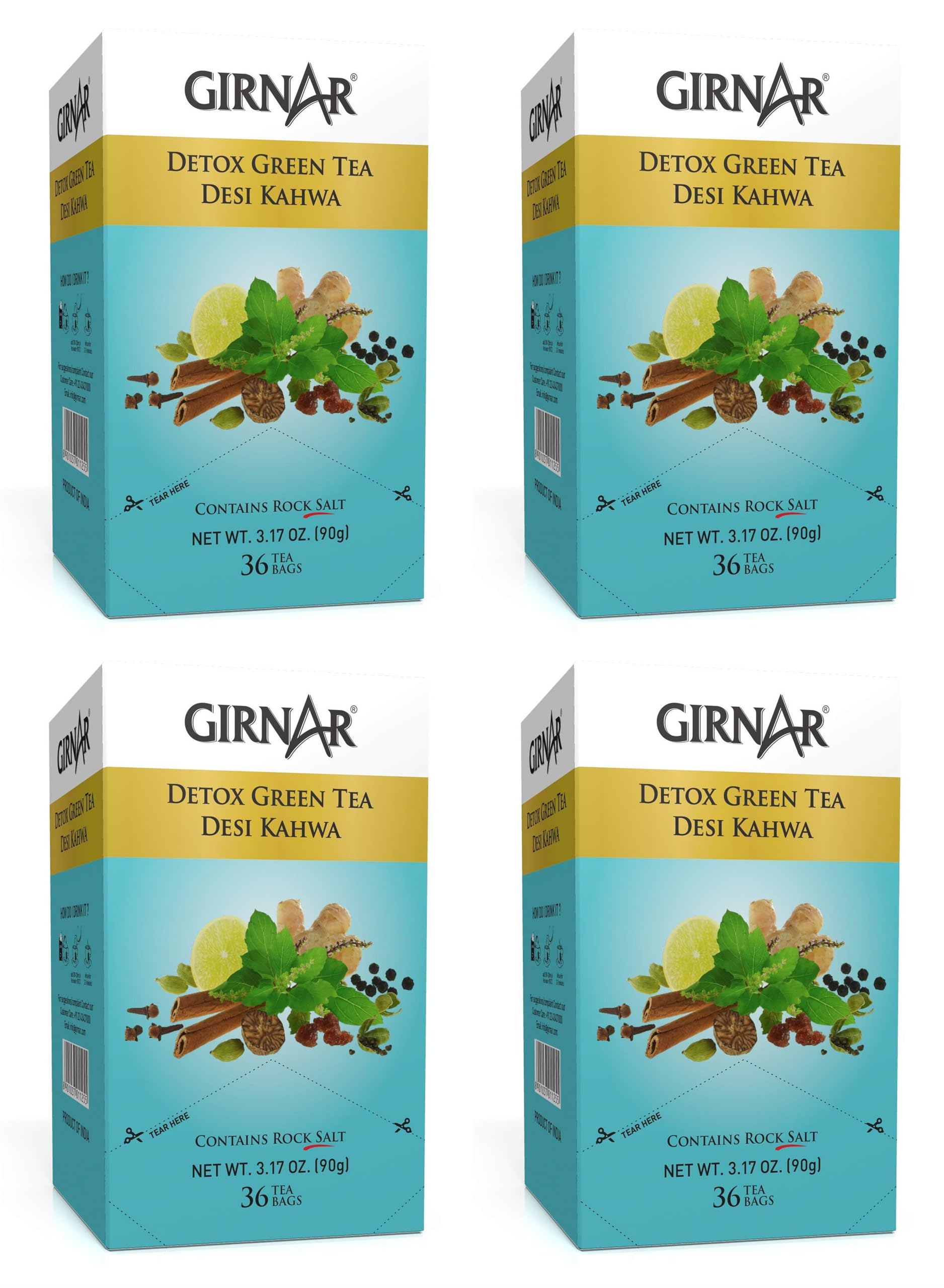 Girnar Detox Green Tea 80 g 36T-bags