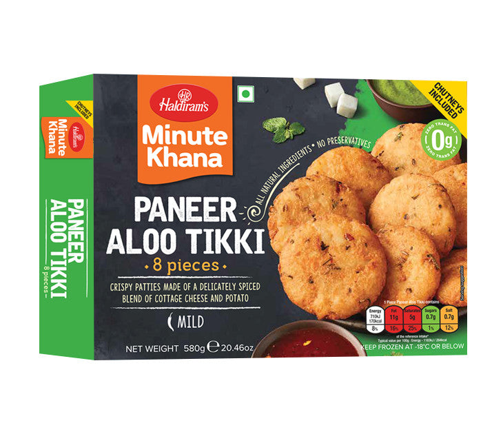 Haldiram Paneer Aloo Tikki 580 g