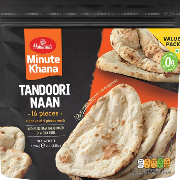 Pillsbury Tandoori Naan 1.28 kg 16 Pieces