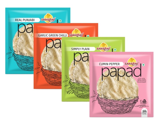 Saurbhi Papad Kharo 100 g