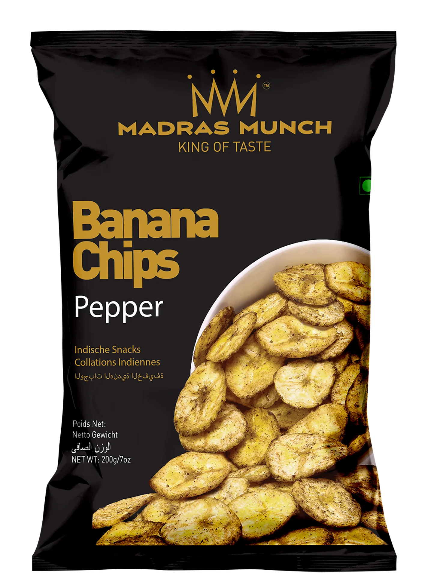 Madrash Munch Banana Chips Pepper 200 g