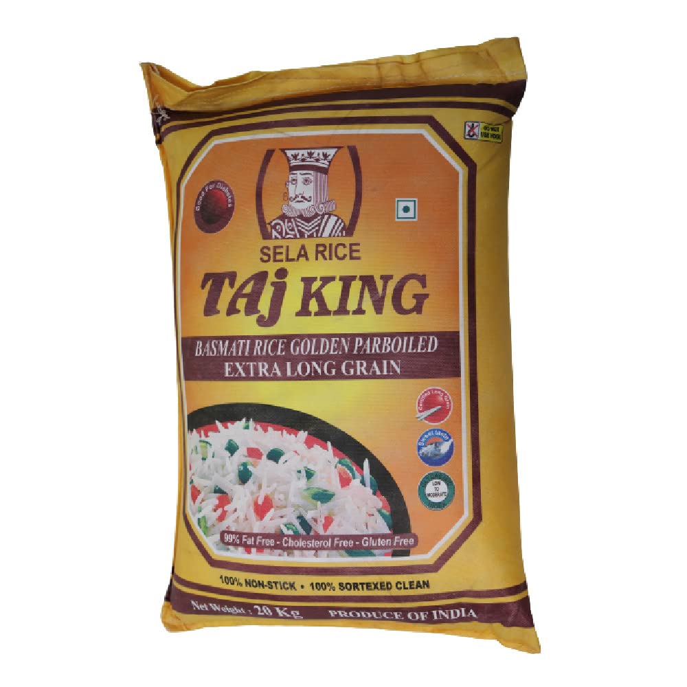 Taj King Parboiled Golden Basmati 20 kg