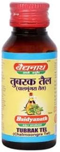 Baidyanath Asli Ayurved Chalmoongra Oil (Tuvrak Tail), 50ml (Pack of 2)