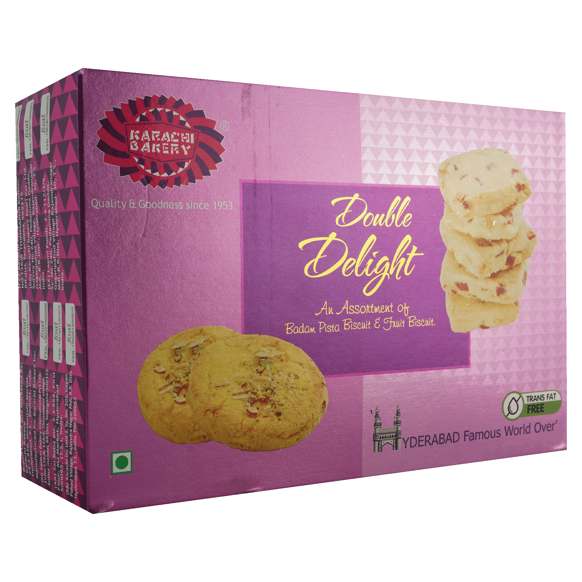 Karachi Bakery Two Majestic Badam + Fruit Biscuit 400 g