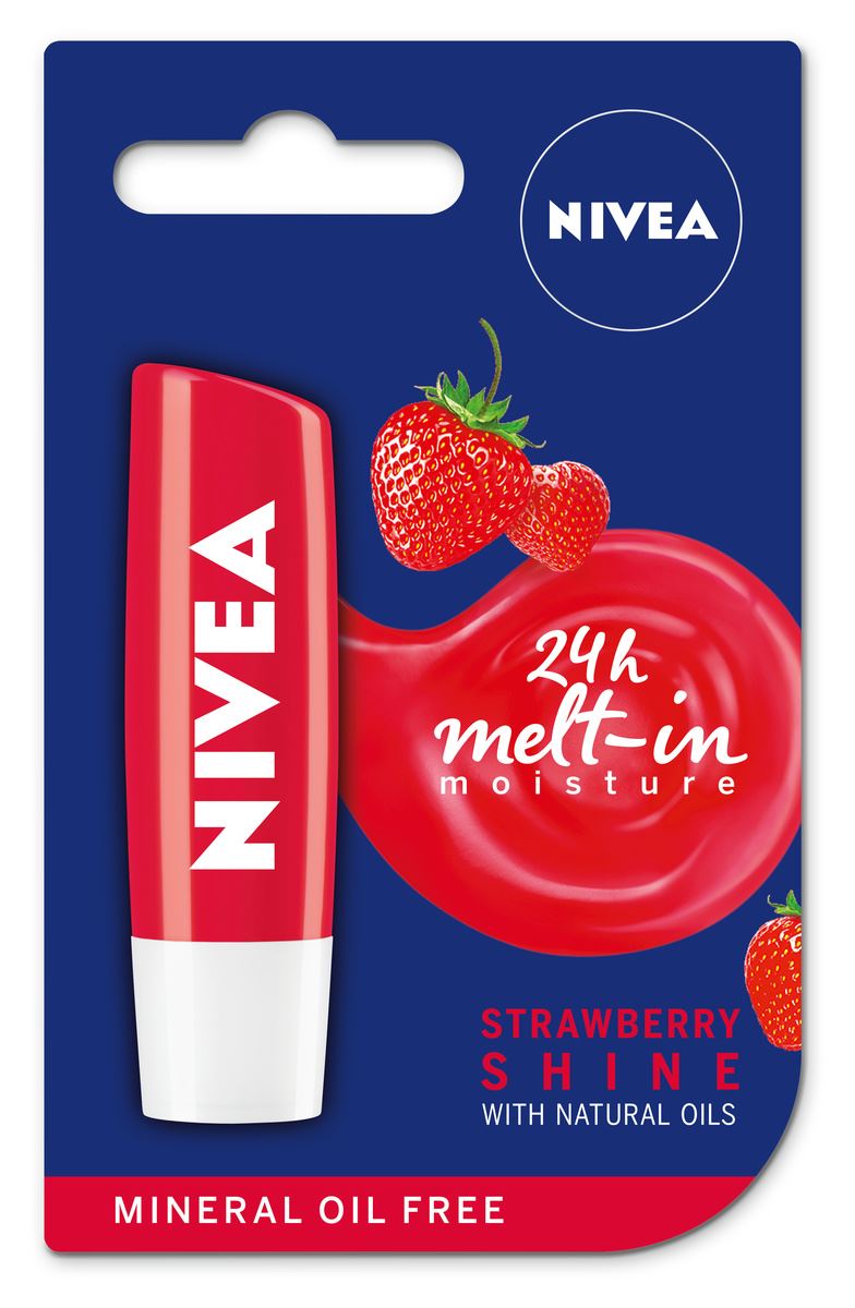 Nivea Strawberry Lip Balm 5.5 ml