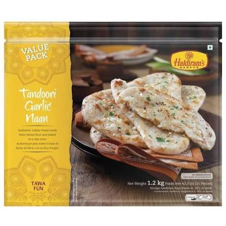 Haldiram Bulk Tandoori Garlic Naan Nagpur 1.2 kg